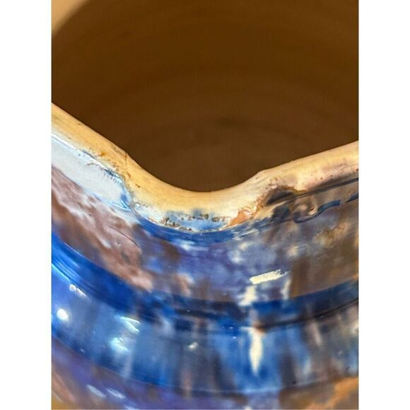 Vintage pottery pitcher 6.25x6” (8605) - Picture 6 of 9